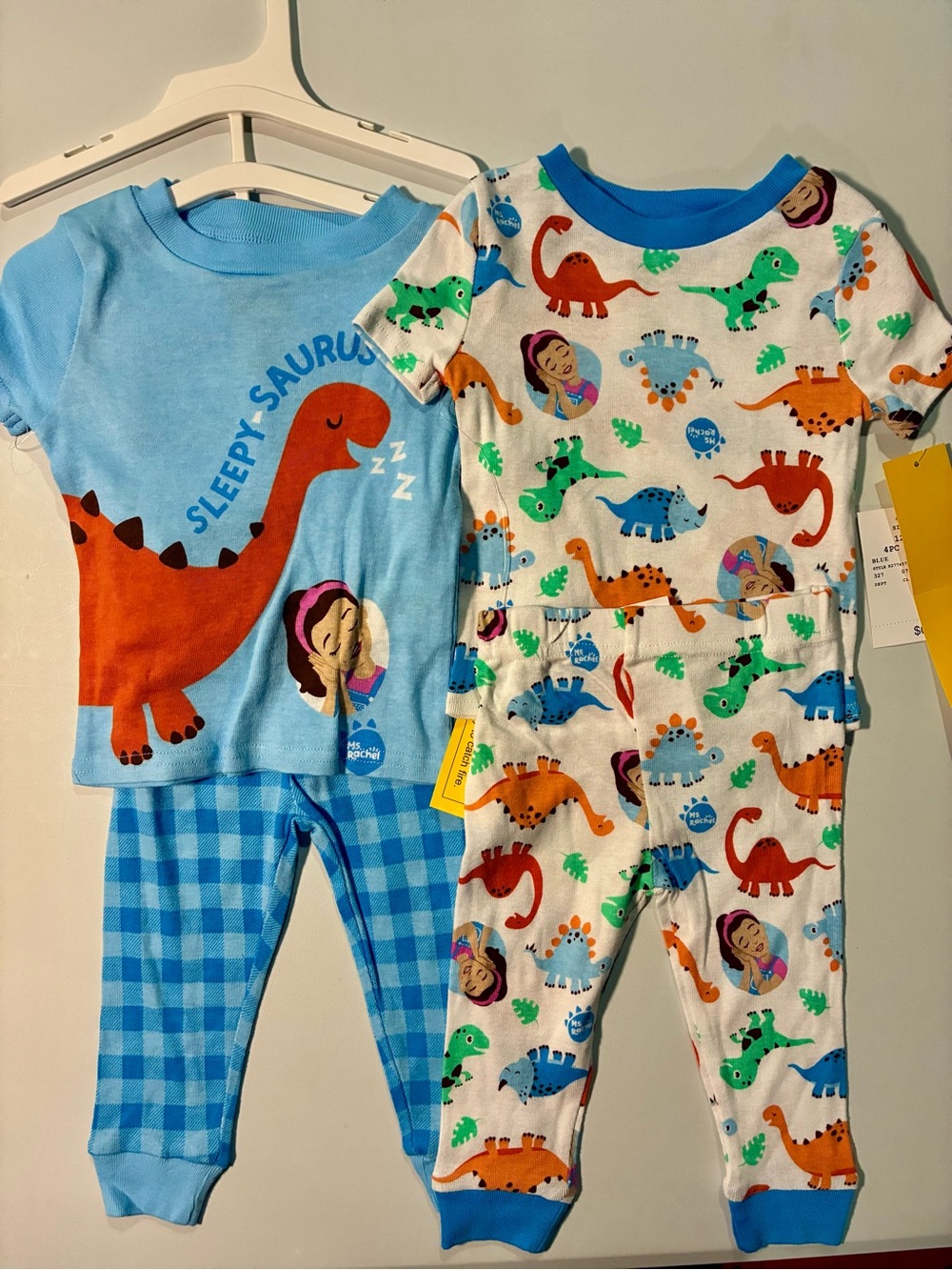 Ms. Rachel Toddler Blue Dino Pajama Sets